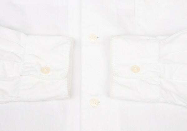 BLACK COMME des GARCONS Cotton Round Shirt White Size S