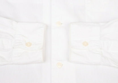 BLACK COMME des GARCONS Cotton Round Shirt White Size S