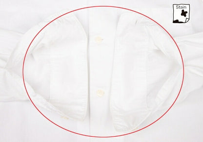 BLACK COMME des GARCONS Cotton Round Shirt White Size S