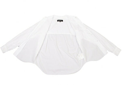 BLACK COMME des GARCONS Cotton Round Shirt White Size S
