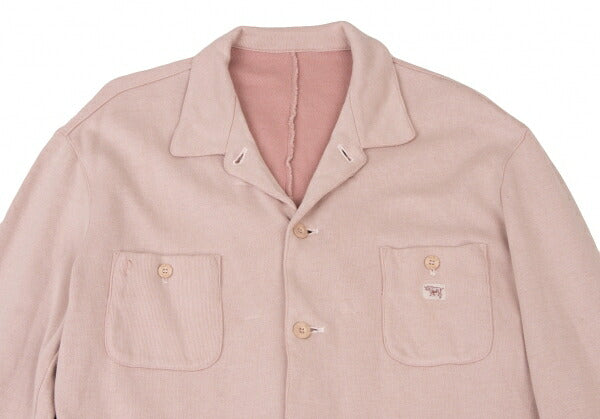 Papas Cotton Embroidered Pocket Jacket Pink Size 50L