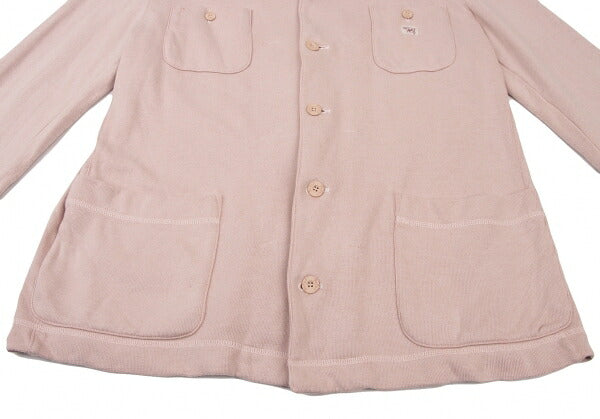 Papas Cotton Embroidered Pocket Jacket Pink Size 50L