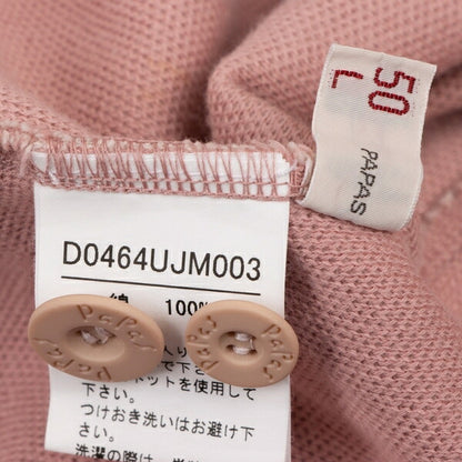 Papas Cotton Embroidered Pocket Jacket Pink Size 50L