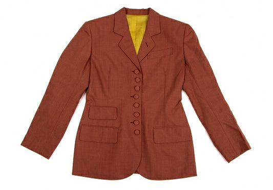Jean Paul GAULTIER FEMME Wool Poly Jacket Terracotta Size 40