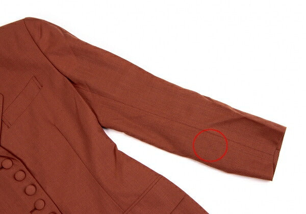 Jean Paul GAULTIER FEMME Wool Poly Jacket Terracotta Size 40