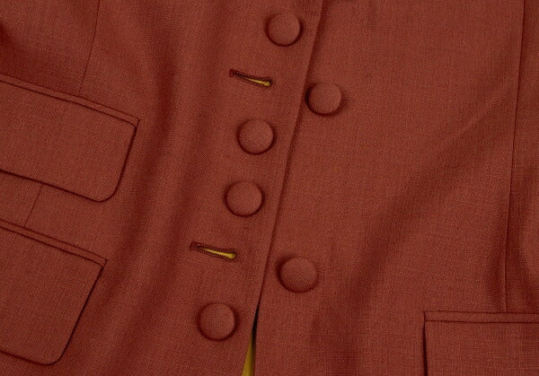 Jean Paul GAULTIER FEMME Wool Poly Jacket Terracotta Size 40