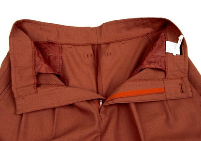 Jean Paul GAULTIER FEMME Wool Two-Tuck Pants Brick Size 40