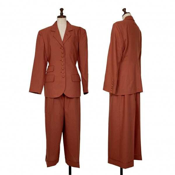 Jean Paul GAULTIER FEMME Wool Two-Tuck Pants Brick Size 40