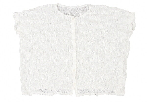 ISSEY MIYAKE me Wrinkle Mesh Button-Up Shirt White Size F