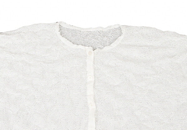ISSEY MIYAKE me Wrinkle Mesh Button-Up Shirt White Size F