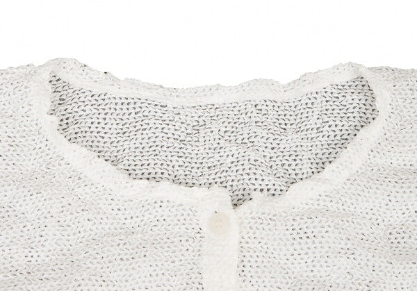 ISSEY MIYAKE me Wrinkle Mesh Button-Up Shirt White Size F
