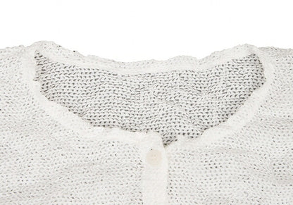 ISSEY MIYAKE me Wrinkle Mesh Button-Up Shirt White Size F