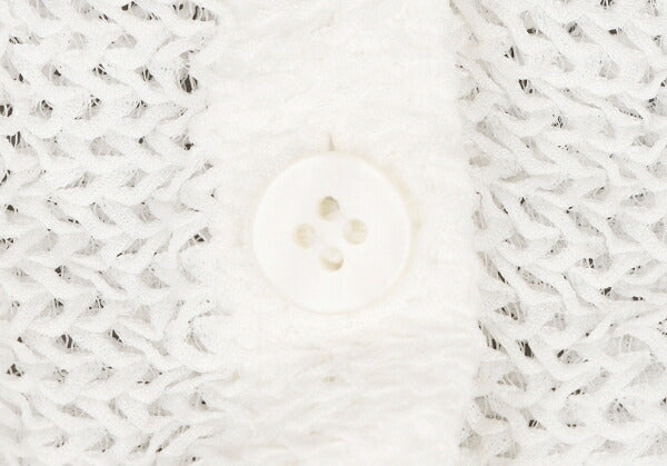 ISSEY MIYAKE me Wrinkle Mesh Button-Up Shirt White Size F