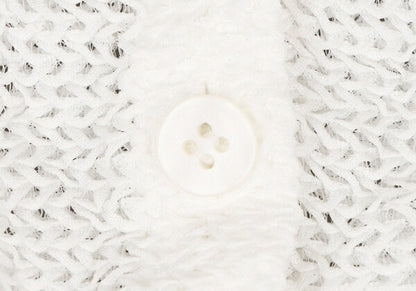 ISSEY MIYAKE me Wrinkle Mesh Button-Up Shirt White Size F