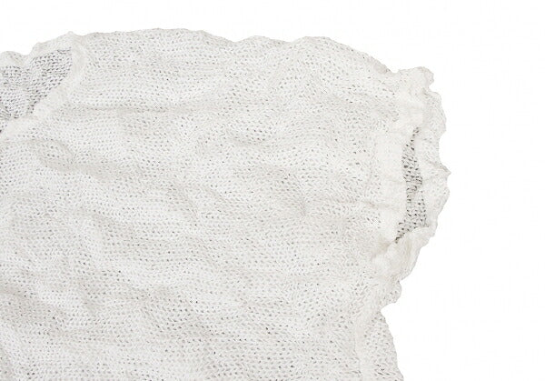 ISSEY MIYAKE me Wrinkle Mesh Button-Up Shirt White Size F