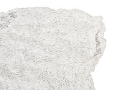 ISSEY MIYAKE me Wrinkle Mesh Button-Up Shirt White Size F