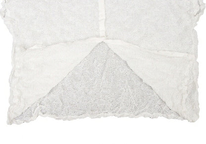 ISSEY MIYAKE me Wrinkle Mesh Button-Up Shirt White Size F