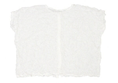 ISSEY MIYAKE me Wrinkle Mesh Button-Up Shirt White Size F