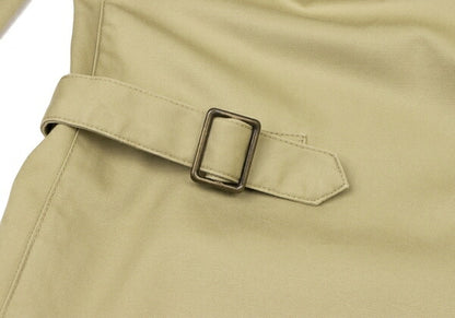 Papas Cotton Logo Raglan Sleeve Side Jacket Beige Size 48M