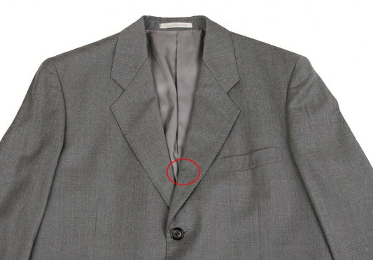 Papas GUABELLO SUPER120'S Wool 3B Jacket Gray Size M