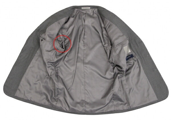 Papas GUABELLO SUPER120'S Wool 3B Jacket Gray Size M