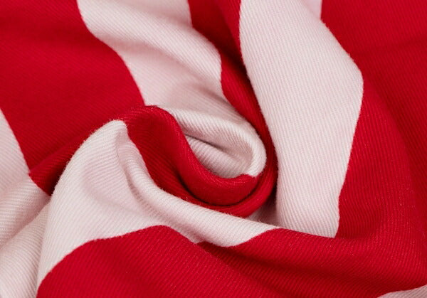 JPG by GAULTIER Cotton Stripe Pants Red/White Size 48