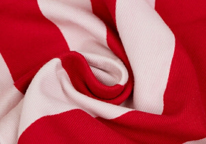 JPG by GAULTIER Cotton Stripe Pants Red/White Size 48