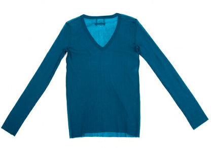 Jean Paul GAULTIER MAILLE FEMME Nylon Top Blue Size M