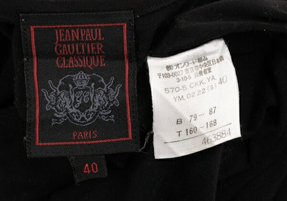 Jean Paul GAULTIER CLASSIQUE Rayon Tag Top Black Size 40