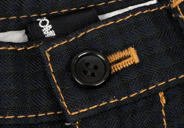 tricot COMME des GARCONS Wool Check Green Navy Pants Size S