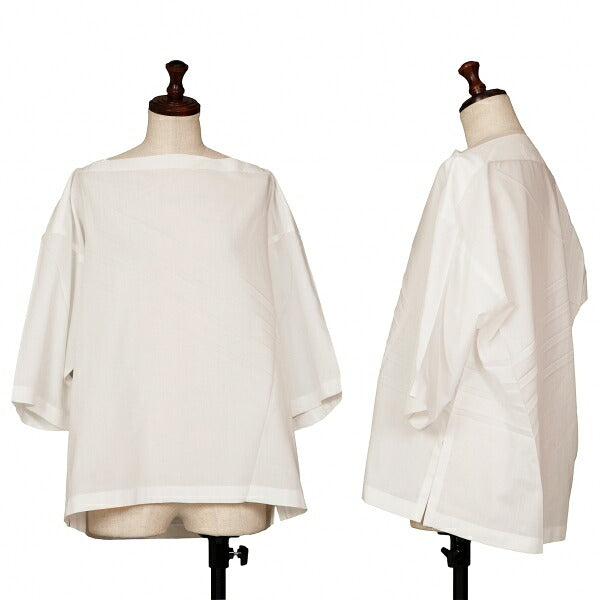 ISSEY MIYAKE 132 5. Pleated Square T-Shirt White Size 2