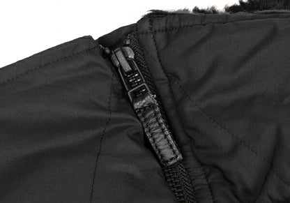 ISSEY MIYAKE Poly Back Belt Fur Padded Coat Black Size 2