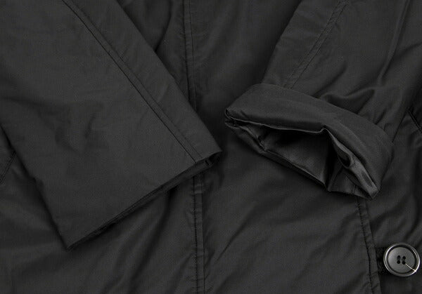 ISSEY MIYAKE Poly Back Belt Fur Padded Coat Black Size 2