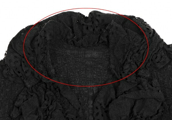 ISSEY MIYAKE me Cotton Frill Cauliflower Jacket Black Size F