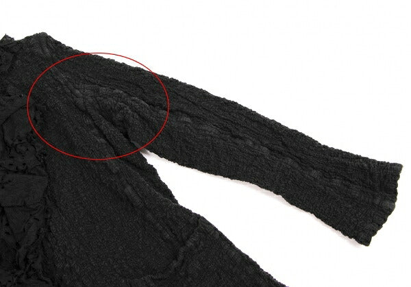 ISSEY MIYAKE me Cotton Frill Cauliflower Jacket Black Size F