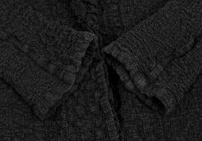 ISSEY MIYAKE me Cotton Frill Cauliflower Jacket Black Size F