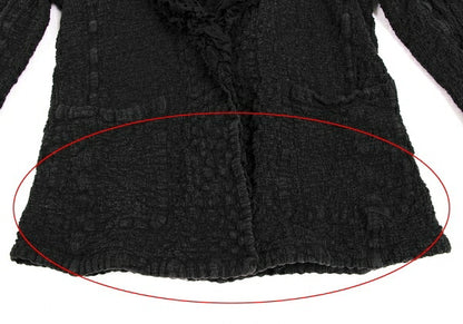 ISSEY MIYAKE me Cotton Frill Cauliflower Jacket Black Size F