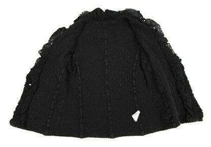 ISSEY MIYAKE me Cotton Frill Cauliflower Jacket Black Size F