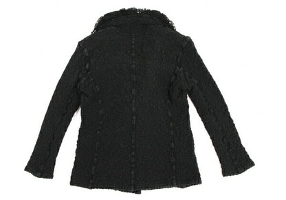 ISSEY MIYAKE me Cotton Frill Cauliflower Jacket Black Size F