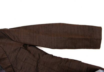 Yohji Yamamoto FEMME Silk Sheer Lining Jacket Brown Size XS
