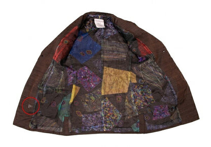 Yohji Yamamoto FEMME Silk Sheer Lining Jacket Brown Size XS