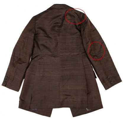 Yohji Yamamoto FEMME Silk Sheer Lining Jacket Brown Size XS