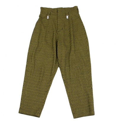 Yohji Yamamoto FEMME Geometric Suspender Pants Yellow Size M