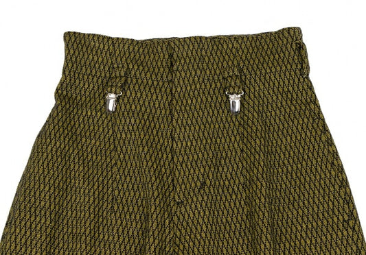 Yohji Yamamoto FEMME Geometric Suspender Pants Yellow Size M