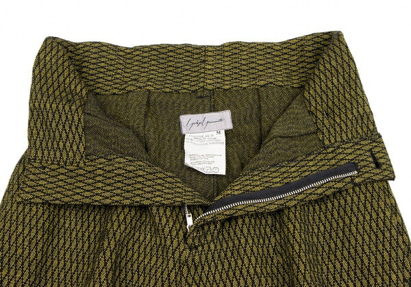 Yohji Yamamoto FEMME Geometric Suspender Pants Yellow Size M