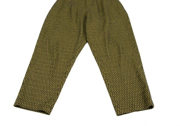 Yohji Yamamoto FEMME Geometric Suspender Pants Yellow Size M