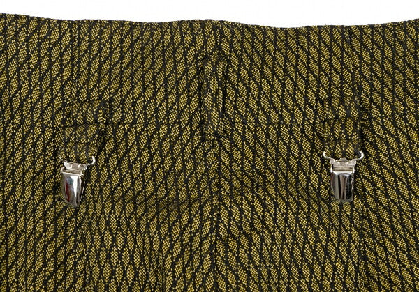 Yohji Yamamoto FEMME Geometric Suspender Pants Yellow Size M