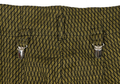 Yohji Yamamoto FEMME Geometric Suspender Pants Yellow Size M