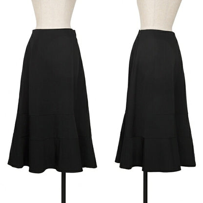 COMME des GARCONS Wool Gabardine Flare Skirt Black Size S