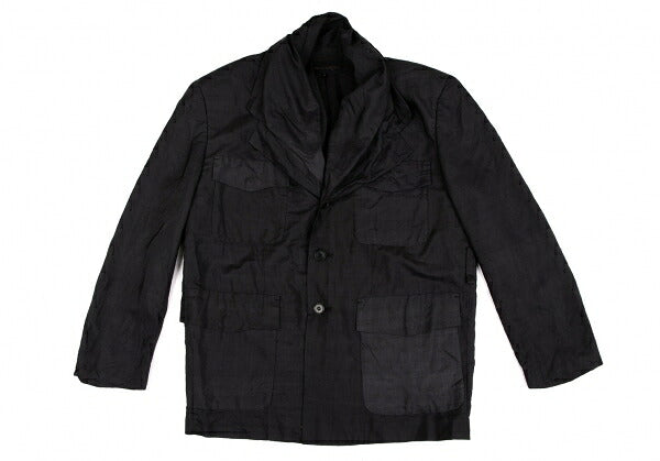 COMME des GARCONS Silk Collar Design Jacket Charcoal Size S